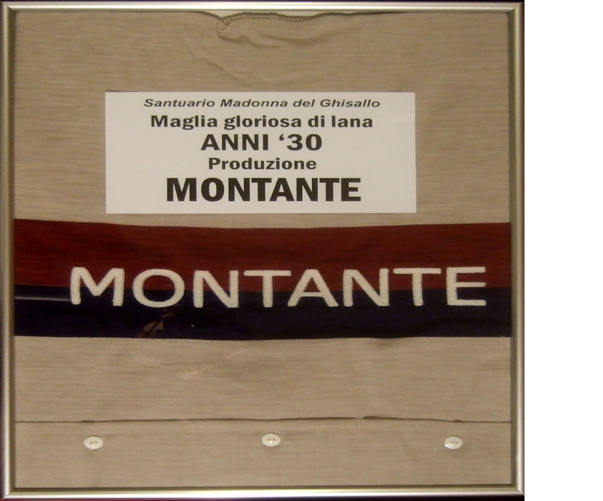 Maglia donata dalla famiglia Montante