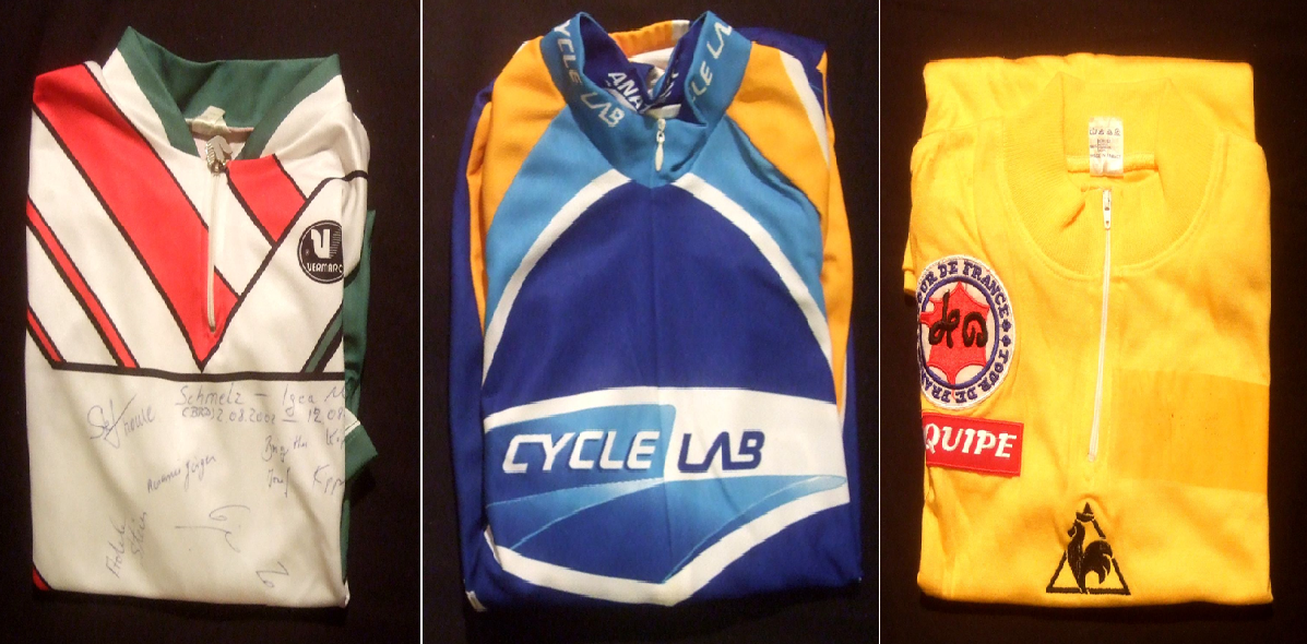 maglie donate al Santuario della Madonna del Ghisallo