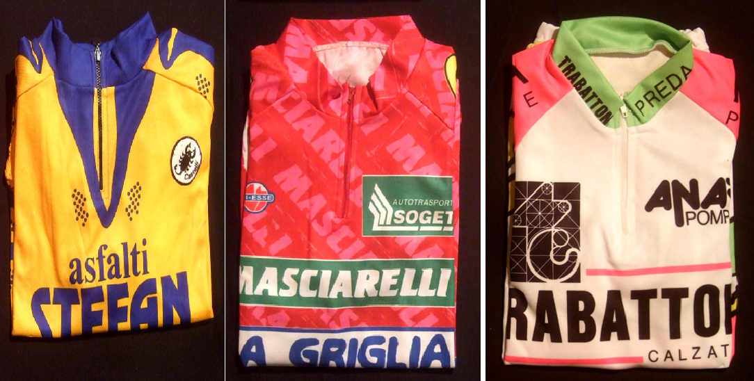 maglie donate al Santuario della Madonna del Ghisallo