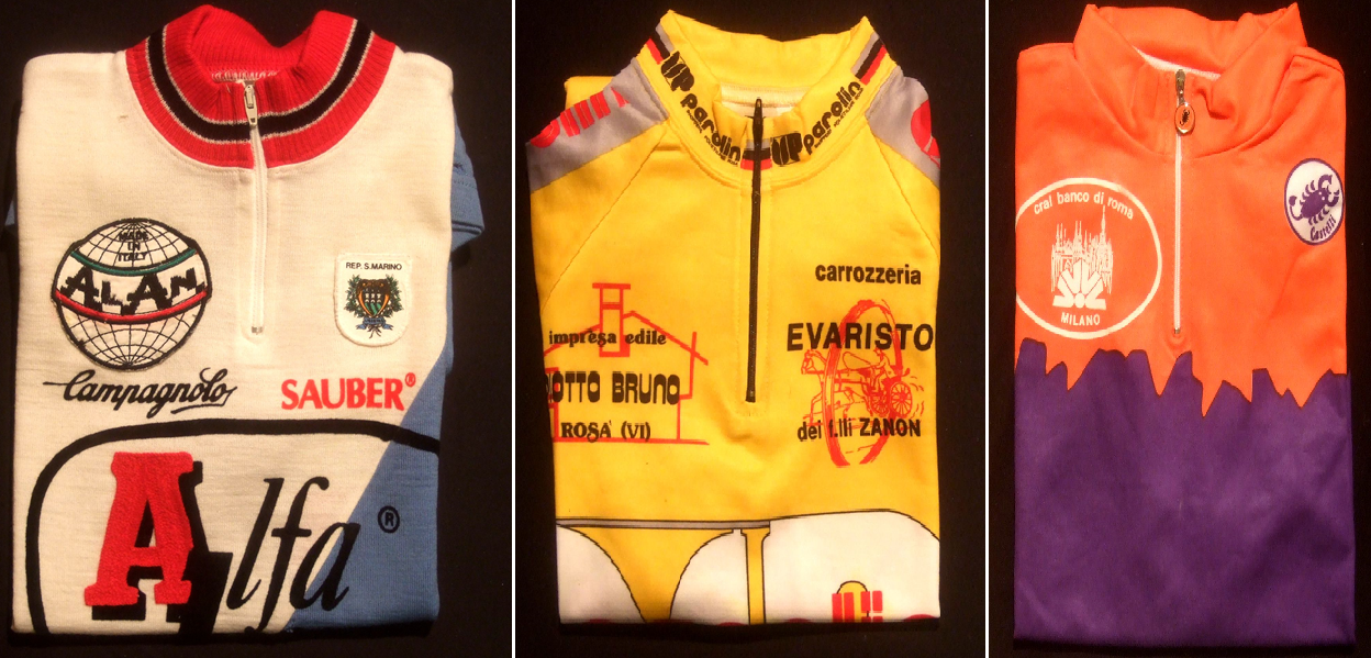 maglie donate al Santuario della Madonna del Ghisallo
