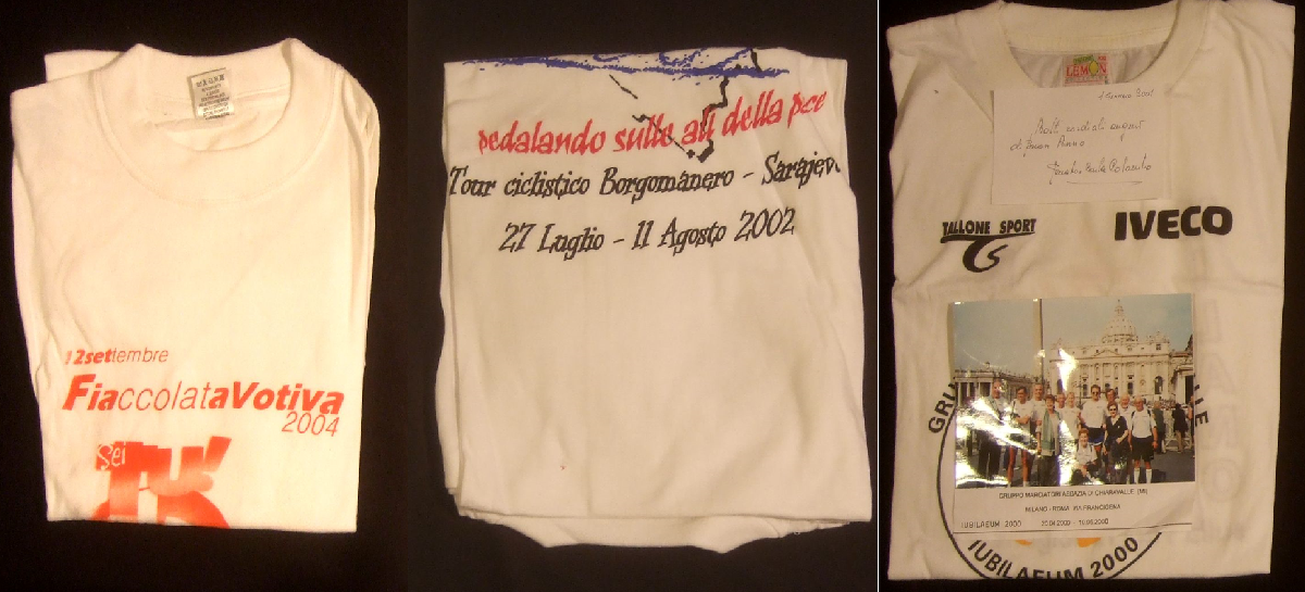 maglie donate al Santuario della Madonna del Ghisallo