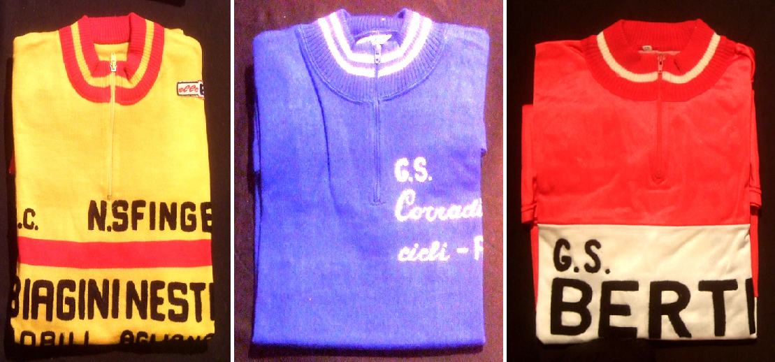 maglie donate al Santuario della Madonna del Ghisallo