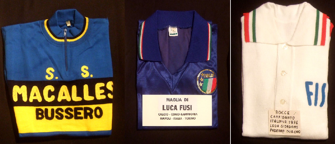 maglie donate al Santuario della Madonna del Ghisallo